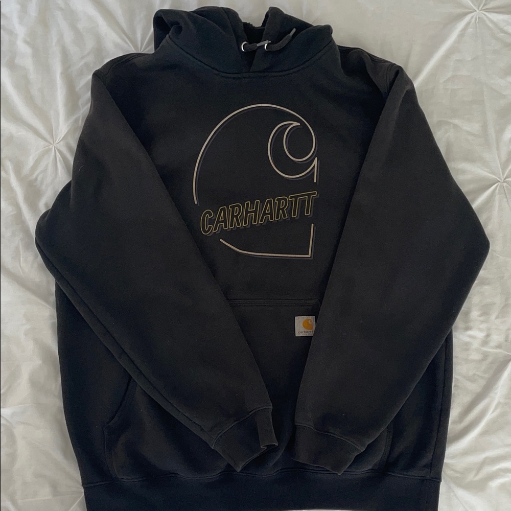 Carhartt Men's Black Logo Hoodie